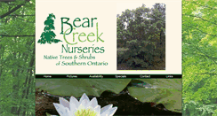 Desktop Screenshot of bearcreeknurseries.ca